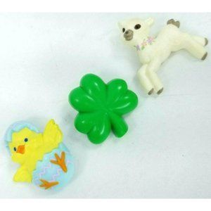 Hallmark Pins Easter St Patricks Day Brooch Vtg
